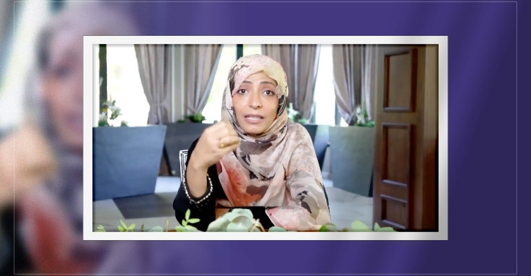 Tawakkol Karman addresses global threats in speech at 9th Estoril Conference